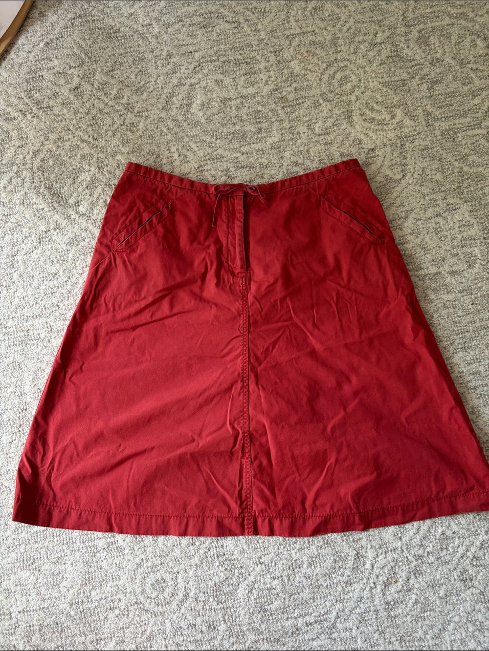 Burnt Red A-Line Women's Skirt